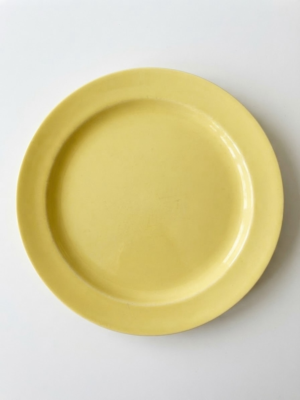 Vintage Lu-Ray TS&T 3 Yellow Pastel 9" Dinner Plate